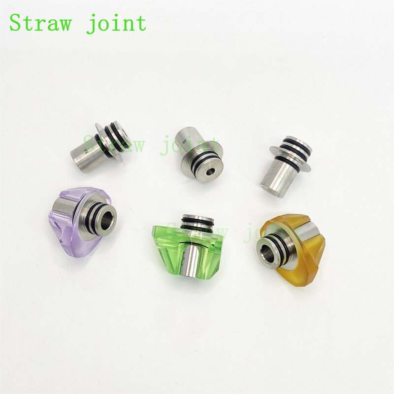 1pcs 510 Stainless Steel Plastic BB Billet Quick-folding Connector Straw Joint