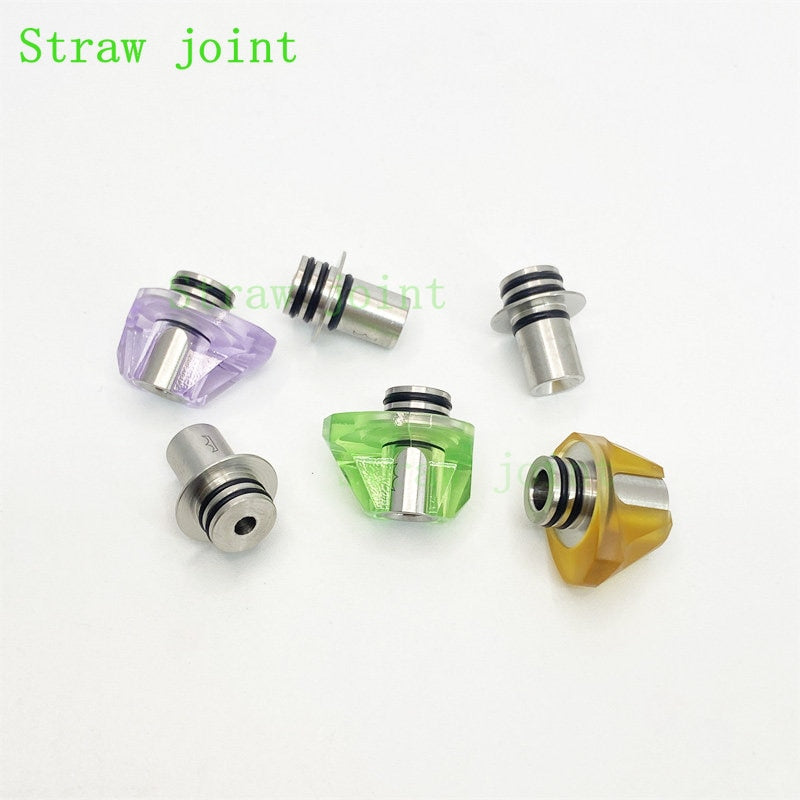 1pcs 510 Stainless Steel Plastic BB Billet Quick-folding Connector Straw Joint