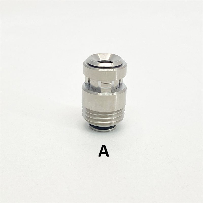 1PCS 510 316 Stainless Steel/peek/PEI/POM/PC PRC Quantum Shift Billet Box BB Interface Pipette Connector Straw Joint