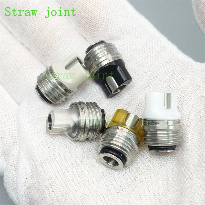 1set BB Billet Box Flat Mouth Silicone Straw Straw Joint