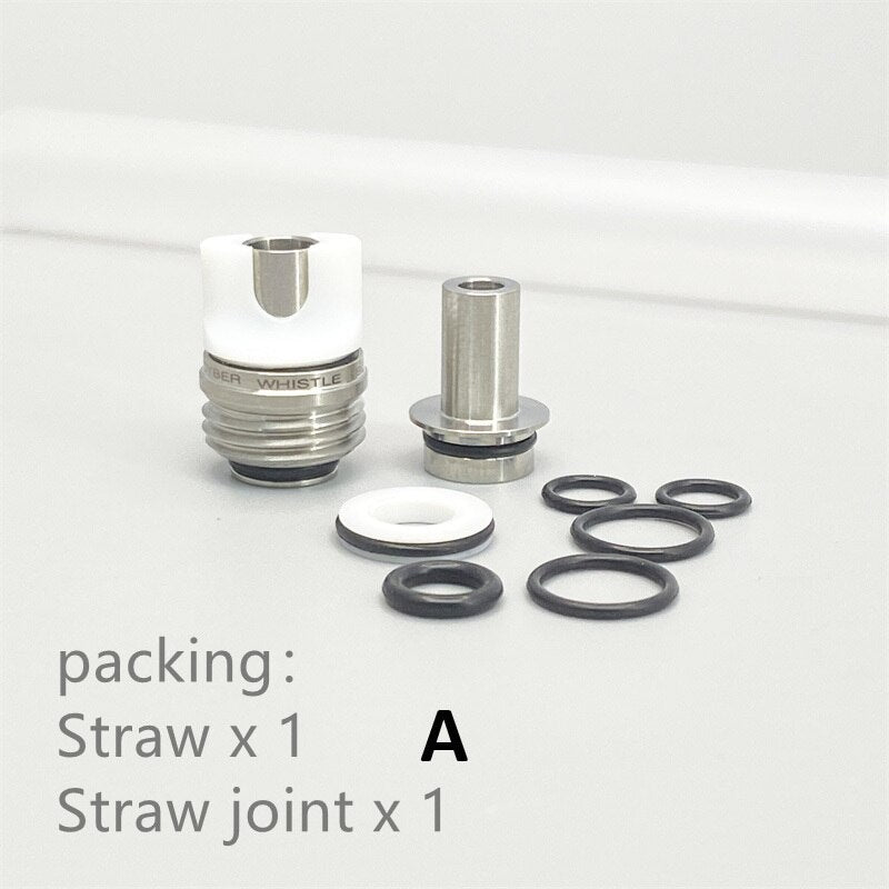 1set BB Billet Box Flat Mouth Silicone Straw Straw Joint