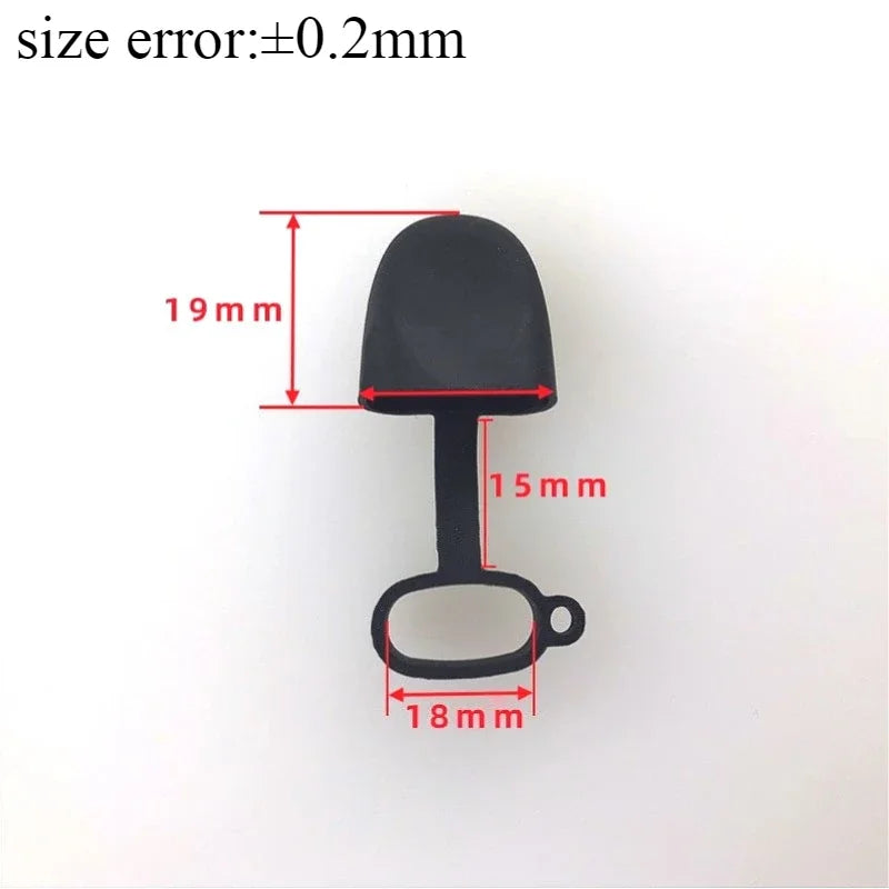 10PCS Silicone Protective Cover with Integrated Dust Cap Flat Mouth Dust Cap Accessories