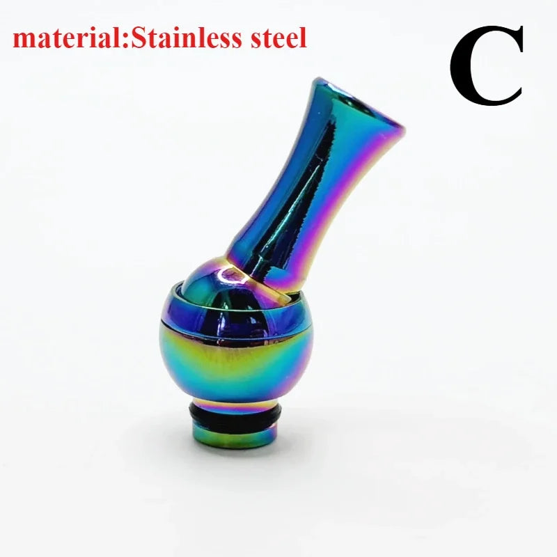 1PC 510 Stainless Steel Rotatable 360 Degrees Mouthpiece Straw Joint