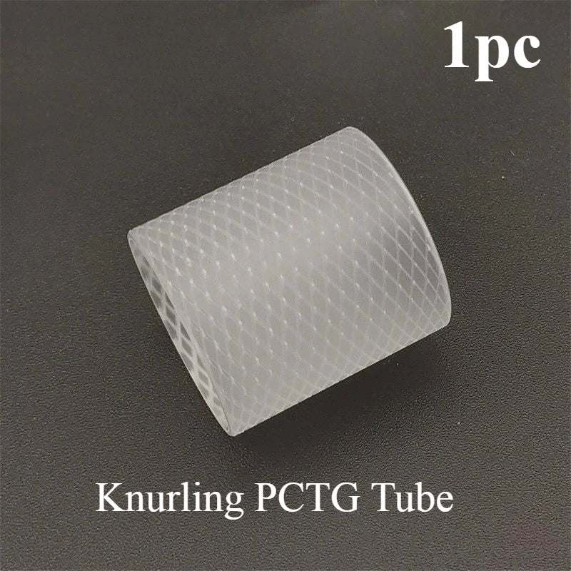 Clear Black Straight Bubble Glass Tube PCTG Glossy Knurling Tube for Kuma 2ml 4.5ml 6.5ml KUMA Combi Tank 2ml 4ml Accessory