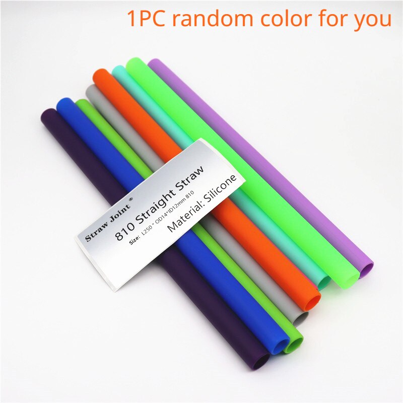 1set BB Billet Box Flat Mouth Silicone Straw Straw Joint