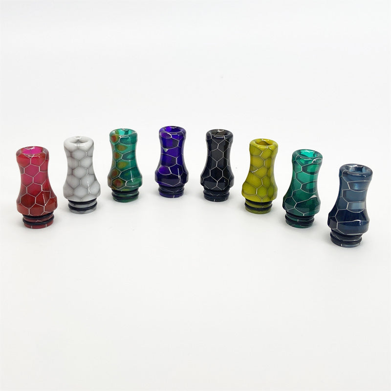 1PCS 510 Resin Conical Snakeskin Straw Joint