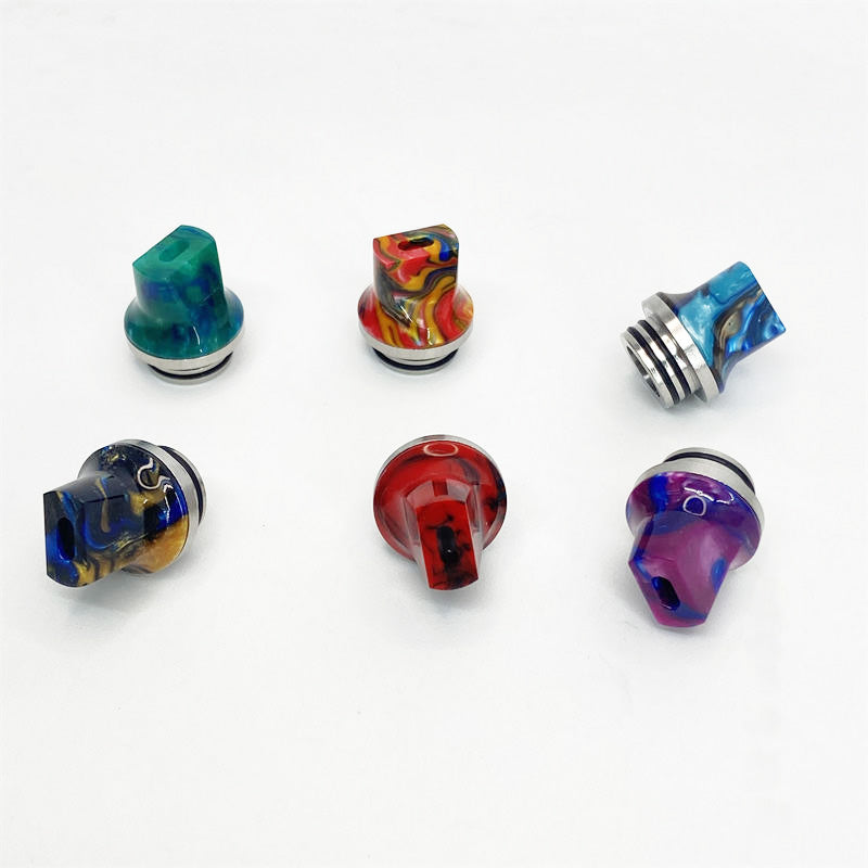 10PCS 810 Stainless Steel + Resin Straw Joint Random Color