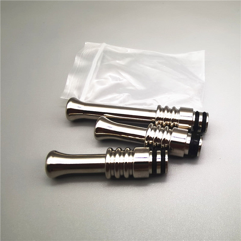 1PCS 510 Stainless Steel Pipette Long Snout Dripper Straw Joint Metal Straw Joint