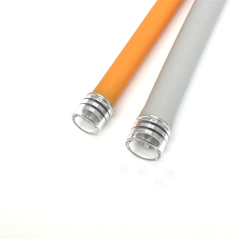1PCS 510 810 Stainless Steel + Glass Straw Joint