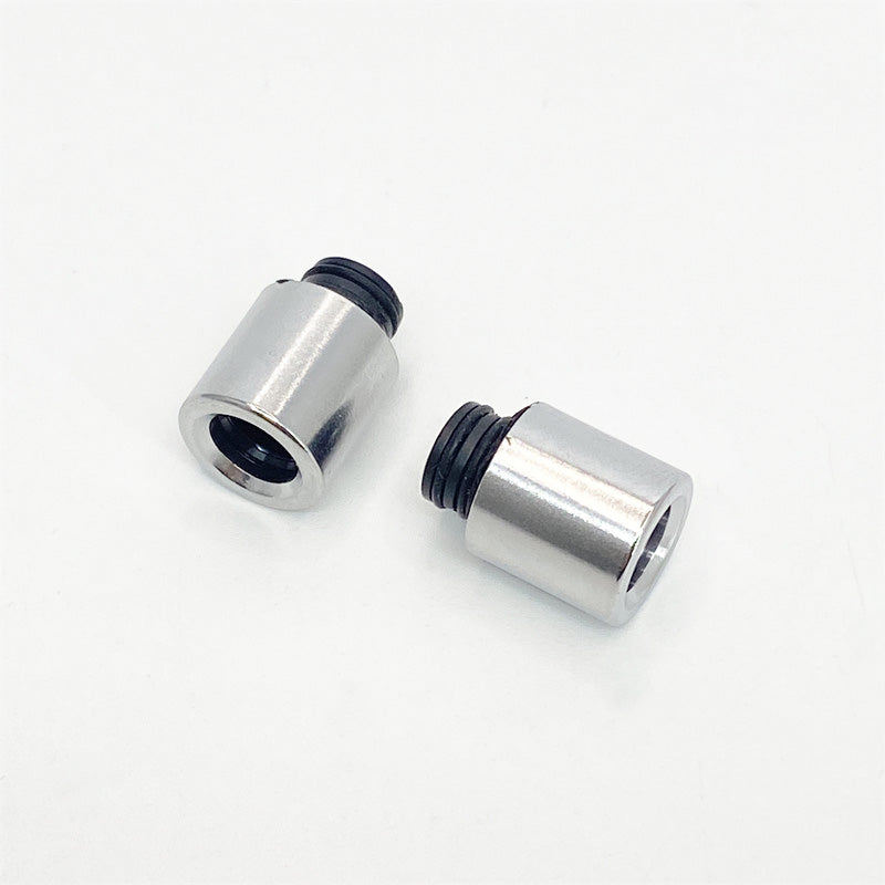 2PCS 510 Stainless Steel +POM Straw Joint