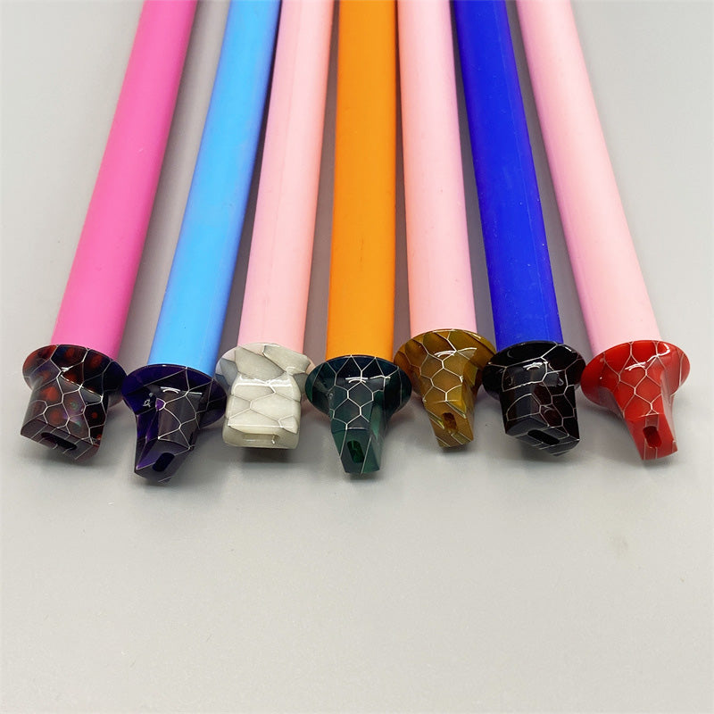 1PCS 510 Resin Flat Mouth Straw Joint