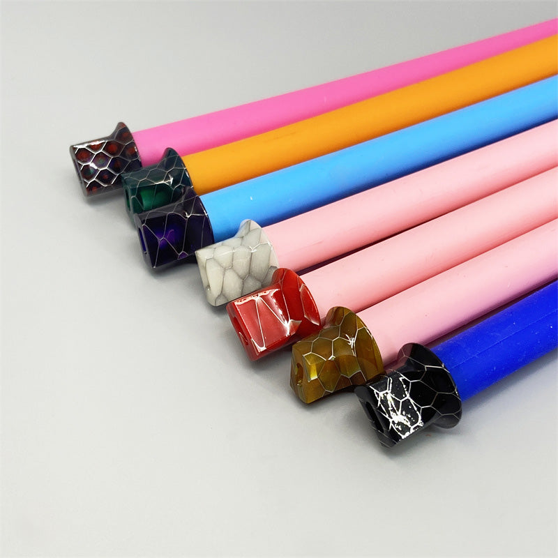 1PCS 510 Resin Flat Mouth Straw Joint