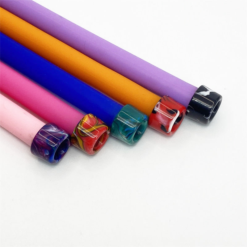 10PCS 510 Resin Random Color Straw Joint
