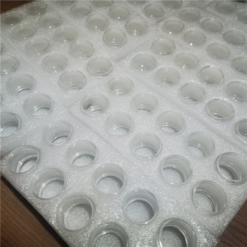 100PCS FATUBE Rainbow clear Straight bubble GLASS TUBE TANK mini glass Cup customization Remark model or size(OD ID T h) ABCD