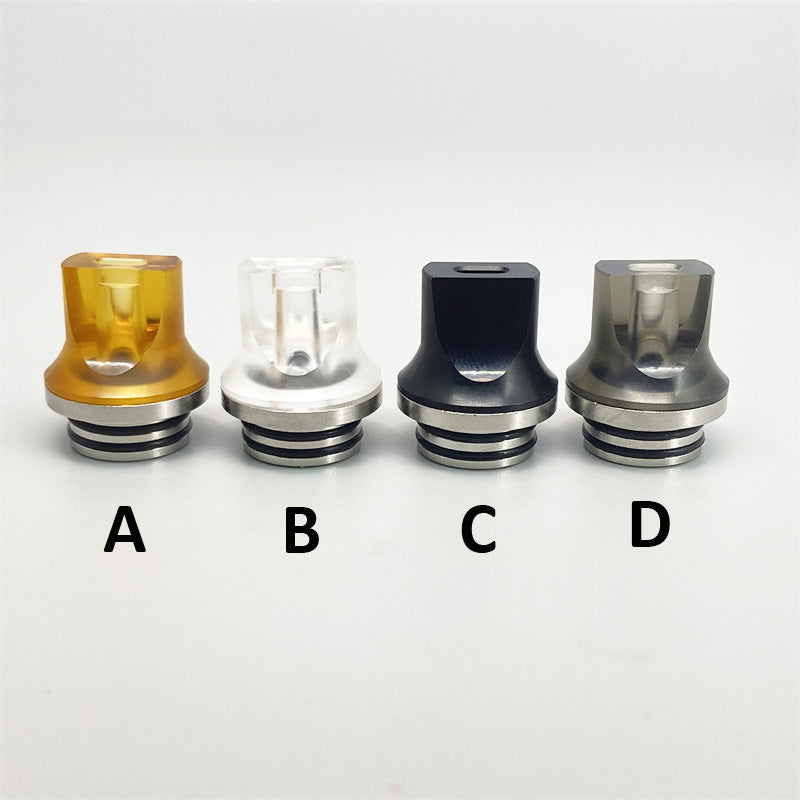 1PCS 810 Stainless Steel Acrylic Flat Mouth Straw Joint Random Color