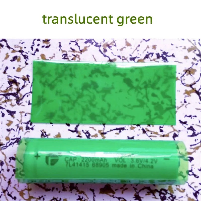 Straw Joint 100Pcs/Pack 18650 Lithium Battery PVC Heat-shrinkable Sleeve Skin Shrink Film