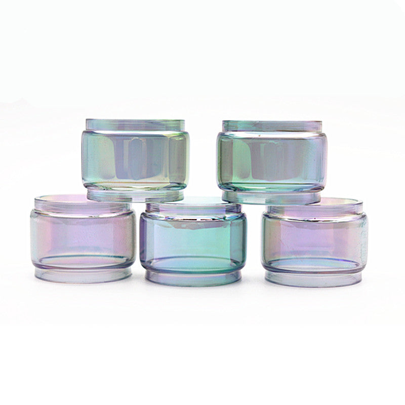 5PCS Translucent rainbow Bubble glass tube for Ares MTL RTA (TPD Edition)4ML