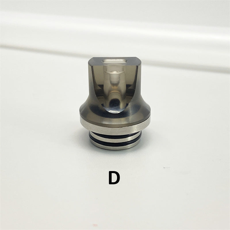 1PCS 810 Stainless Steel Acrylic Flat Mouth Straw Joint Random Color