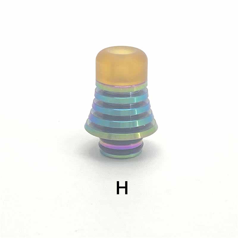 1PCS 510 810 Tower Stainless Steel + Resin Straw Joint