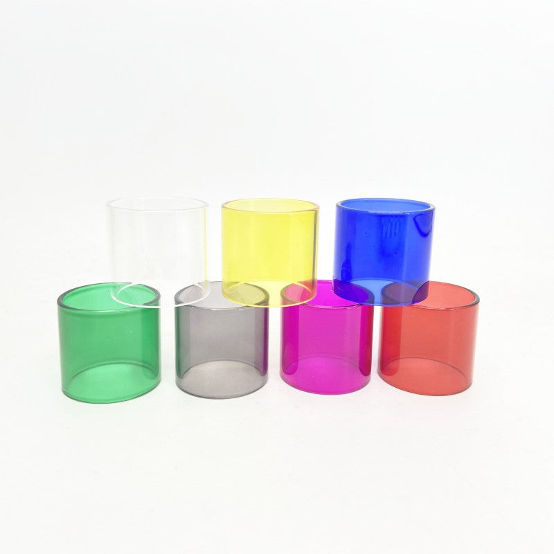7PCS Straight Colored Glass TUBE Outer Diameter OD22,OD24,OD25,OD27mm Random Color
