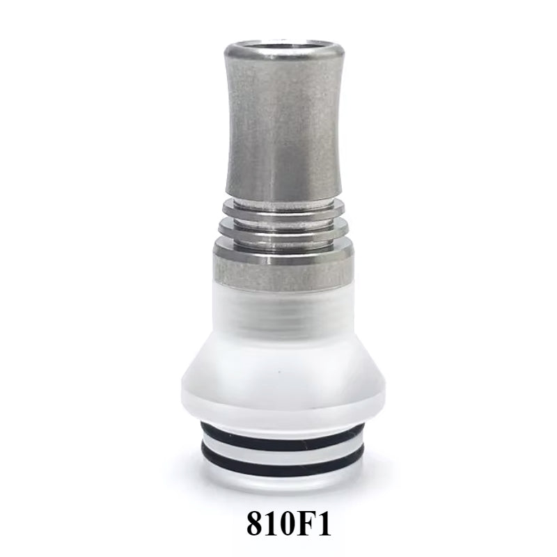1PC 510 810 9holes Shunt anti-spitting oil Stainless Steel Plastic Combination Straw Joint