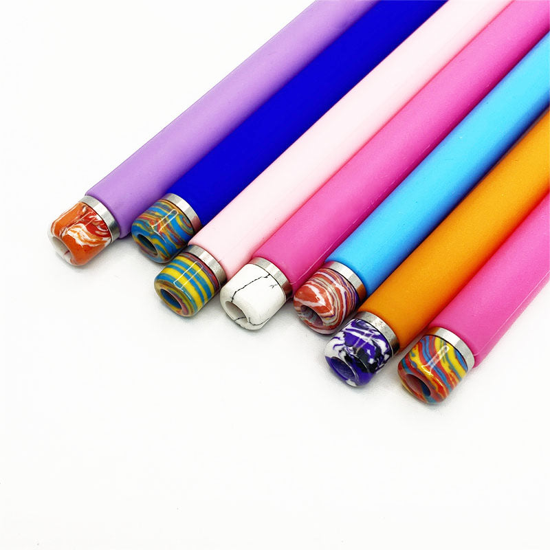 1/10PCS Rock Resinous stainless steel Straw Joint