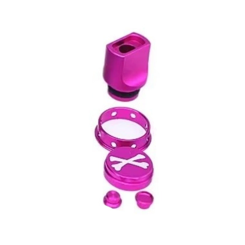 510 Rectangle square Aluminum Multicolor colour /drip tip With Button set XBONE Colorful Aluminum DRIP TIPS Straw Joint