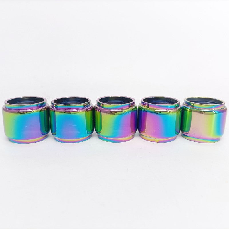 5Pcs Bulb Fatboy BUBBLE GLASS TUBE Inside DiameterID16,ID19,ID21,ID22,ID23,ID24,ID25mm Rainbow