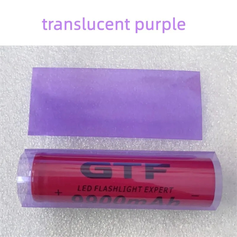 Straw Joint 100Pcs/Pack 18650 Lithium Battery PVC Heat-shrinkable Sleeve Skin Shrink Film