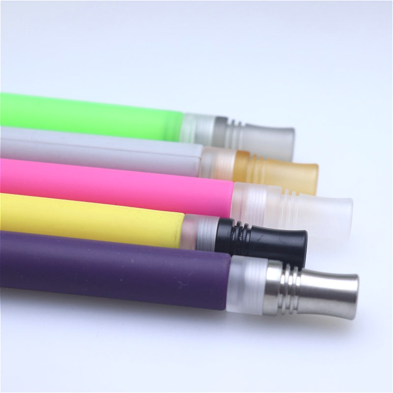 1PC 510 810 9holes Shunt anti-spitting oil Stainless Steel Plastic Combination Straw Joint