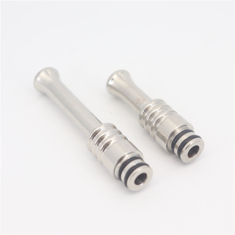 1PCS 510 Stainless Steel Pipette Long Snout Dripper Straw Joint Metal Straw Joint