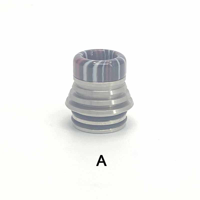 1PCS 510 810 Tower Stainless Steel + Resin Straw Joint