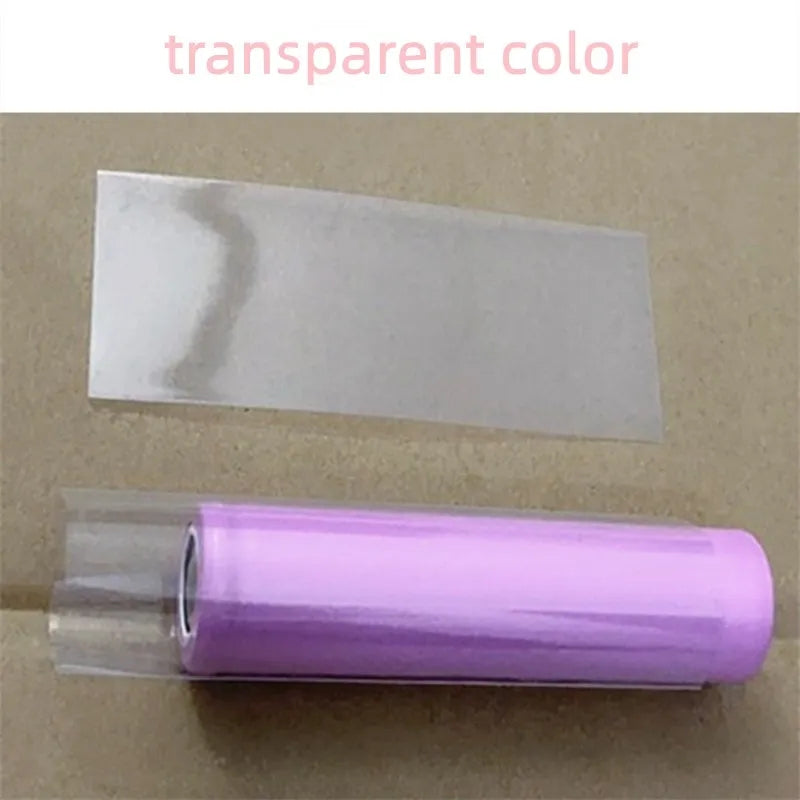 Straw Joint 100Pcs/Pack Flattened Width 42MM 26650 Lithium Battery PVC Heat-shrinkable Sleeve Skin Shrink Film