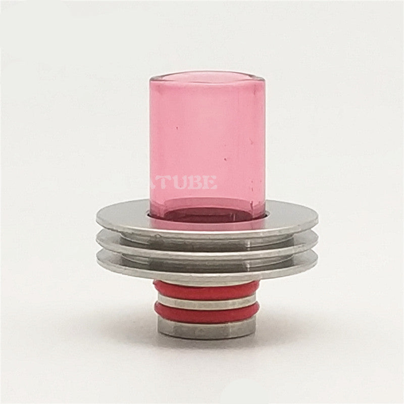 1PCS 510 Stainless Steel + Glass Heat Dissipation Multi Material  Interface Straw Joint