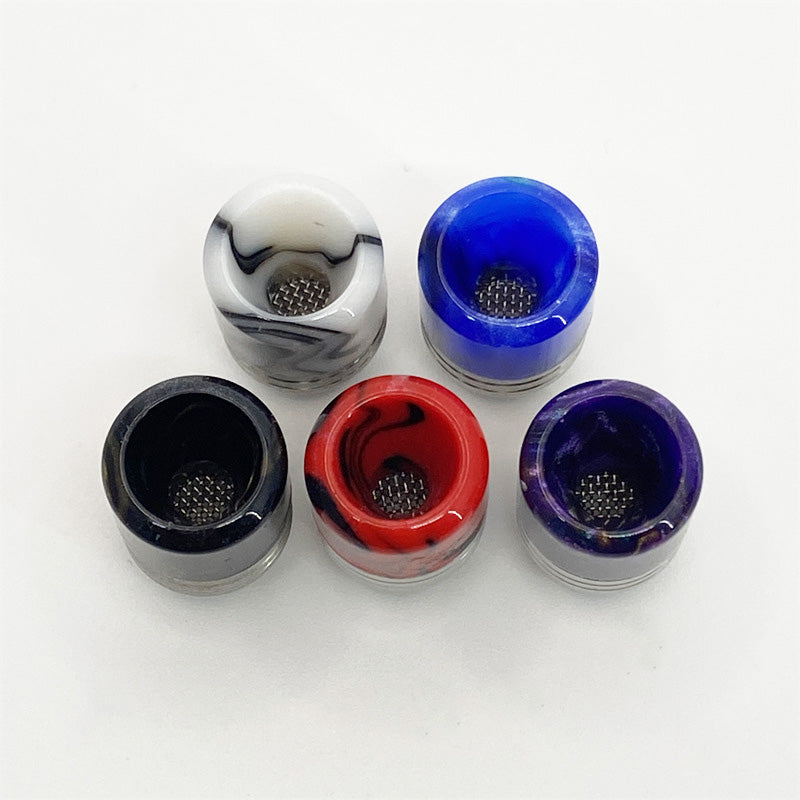 1PCS 510 Resin with Screen Anti-fry Oil Straw Joint Random Color