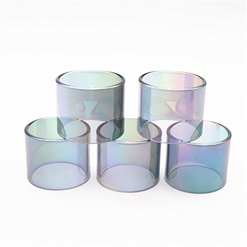 5PCS Translucent rainbow Straight Glass TUBE For Dead Rabbit 3