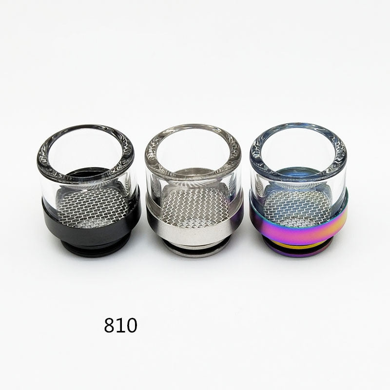 1PCS 810 Anti Frying Oil with Filter Screen Stainless steel + glass Multi Material Interface Straw Joint