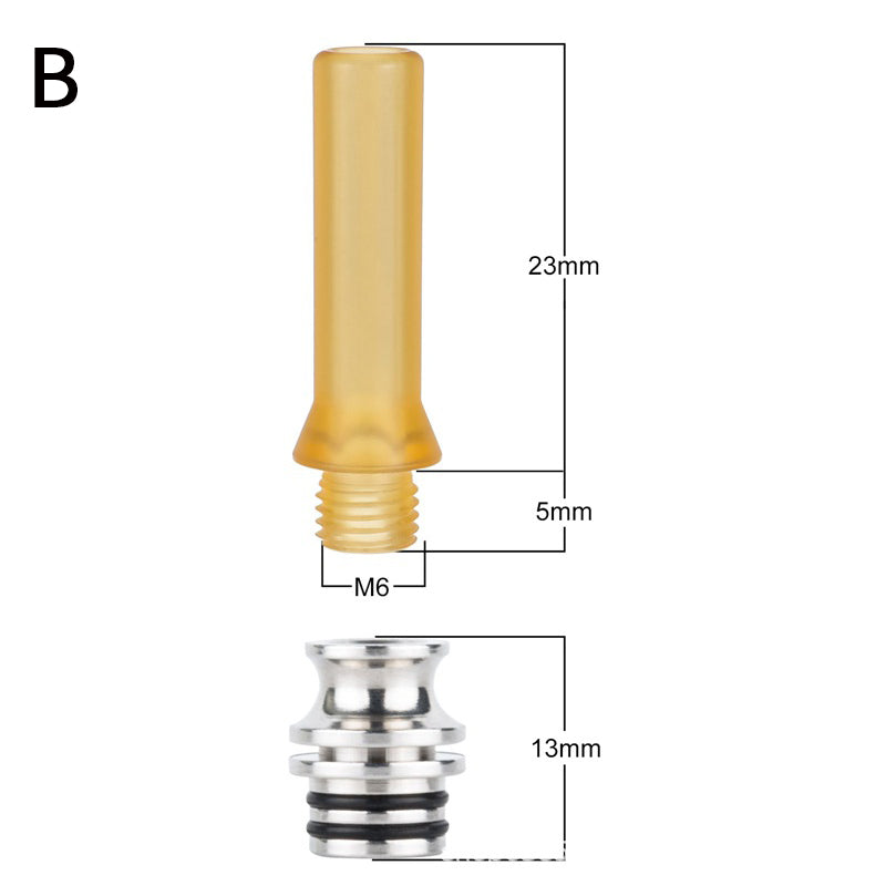 1PCS 510 PEI Joint Anti Spit Heat Resistance Stainless Steel Base Multi material Interface Straw Joint