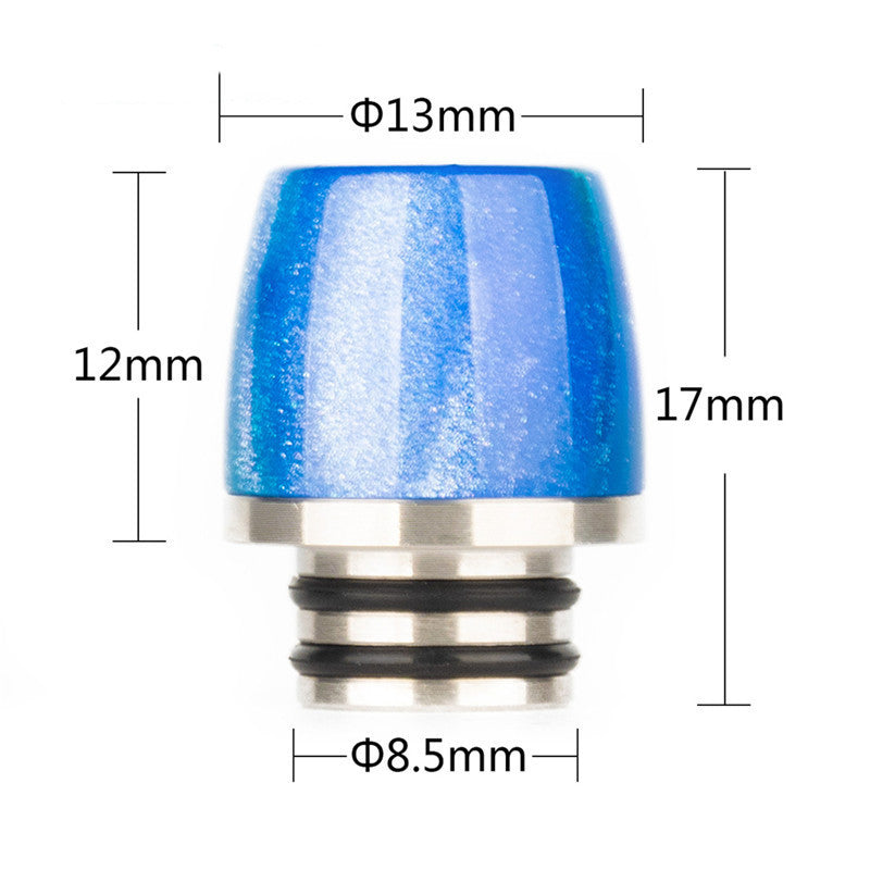 1PCS 510 Tip Stainless Steel + Resin Random Color Multi Material  Interface Straw Joint