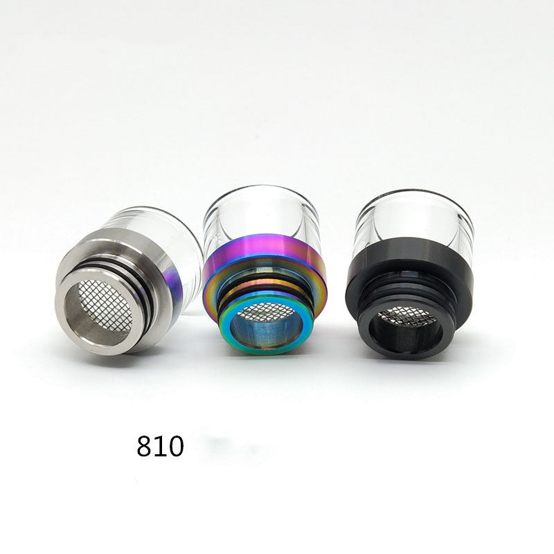 1PCS 810 Anti Frying Oil with Filter Screen Stainless steel + glass Multi Material Interface Straw Joint