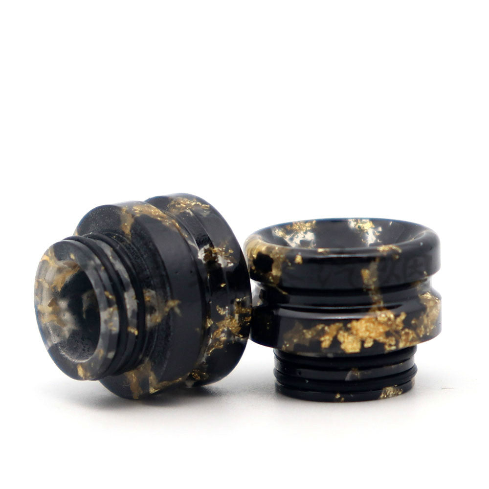 2PCS 810 Bamboo Spotsblack Back Resin Straw Joint