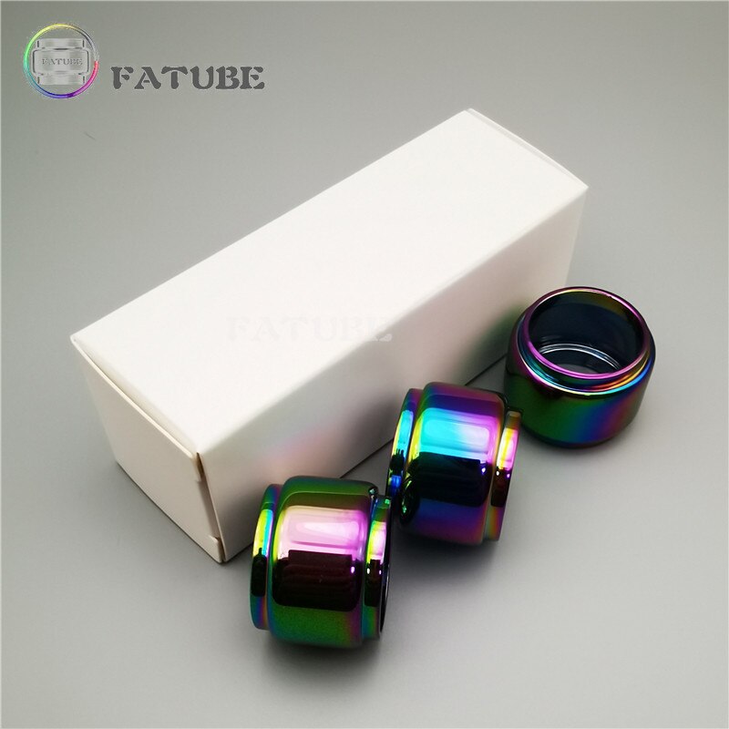 3PCS FATUBE Straight  Bubble Clear  Rainbow Spare GLASS TUBE Cup Independent Carton customized (model or size U need) ABCD