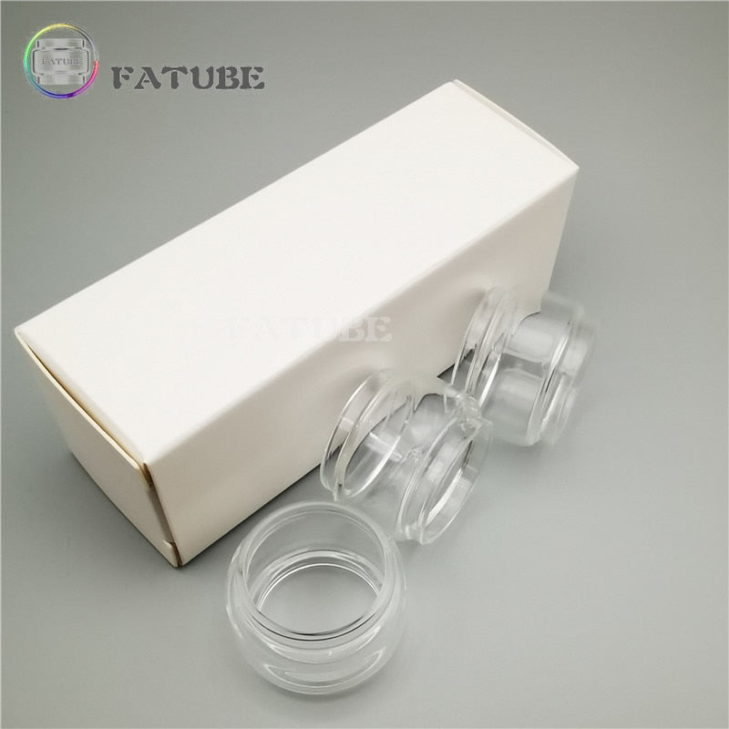 3PCS FATUBE Straight  Bubble Clear  Rainbow Spare GLASS TUBE Cup Independent Carton customized (model or size U need) ABCD