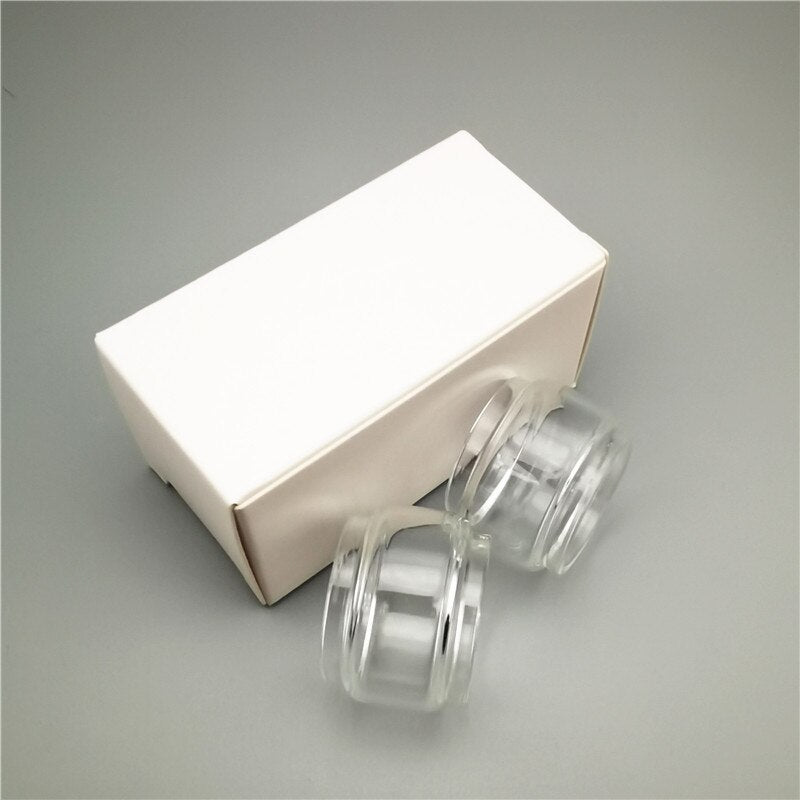 2PCS FATUBE Straight Bubble Clear Rainbow Spare GLASS TUBE Cup Independent Carton customized (model or size U need)ABCD