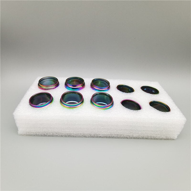 FATUBE 10pcs Bubble Straight Mini Glass TUBE White buffered cotton packaging GLASS CUP Drinkware