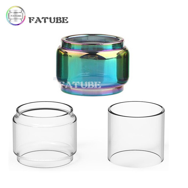 3PCS FATUBE Straight  Bubble Clear  Rainbow Spare GLASS TUBE Cup Independent Carton customized (model or size U need) ABCD
