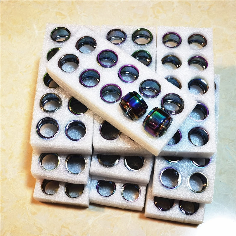 100PCS FATUBE Rainbow clear Straight bubble GLASS TUBE TANK mini glass Cup customization Remark model or size(OD ID T h) ABCD