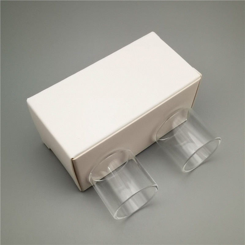 2PCS FATUBE Straight Bubble Clear Rainbow Spare GLASS TUBE Cup Independent Carton customized (model or size U need)ABCD