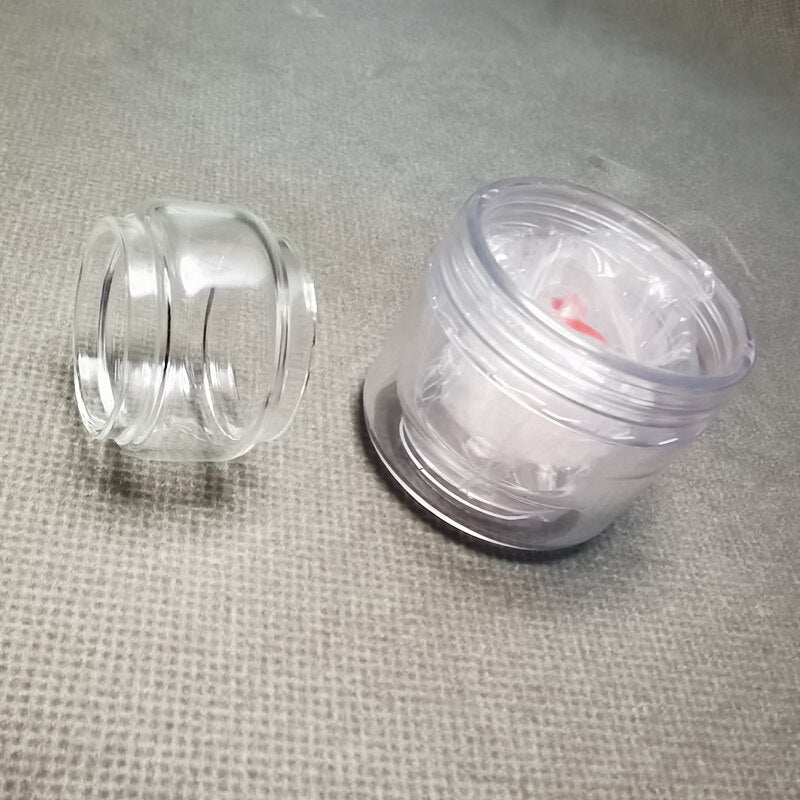 1PC FATUBE Straight Bubble Clear Rainbow Spare GLASS TUBE Cup ABCD Acrylic round box packaging