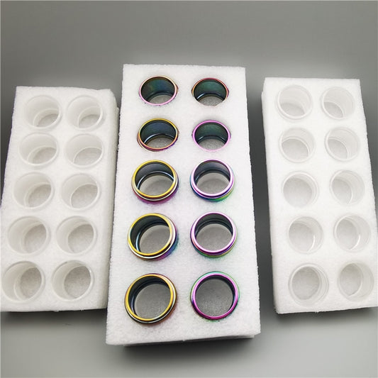 ABCD 10pcs Bubble Straight Mini Glass TUBE White buffered cotton packaging GLASS CUP Drinkware